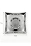Teos Sade Stainless Steel Square Tea Plate Set of 6 304 Quality 18/10 Cr-Ni - 5
