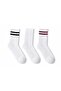 Sports Socks White 3 Pairs Stitch-Free Towel Sole - 4