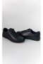 Genuine Leather Men's Sneakers – PU Sole Rubber Laced Black Casual Sports Shoes