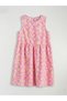 Lcw Kids Crew Neck Floral Girls Poplin Dress