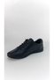 Genuine Leather Men's Sneakers – PU Sole Rubber Laced Black Casual Sports Shoes - 3