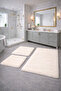 Plush , Pufy , Soft, Non-Slip Sole , Washable , 60X100-60X50-30X40 Cm, 3-Piece Bathroom Set