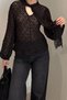 Premium New Season Stretch Fabric Blouse - Black - 4