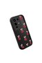 Infinix Note 50 Pro 4g Compatible Black Silicone Case Shockproof with Camera Protection Cherry Patterned - 3