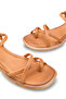 Flaria Taba Women's Genuine Leather Flip-Flop Cross-Strap Ankle Strap Daily Stylish Comfortable Sole Sandals - 3