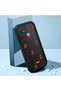 Oppo A15/A15S Compatible Black Silicone Case Shockproof with Camera Protection Cherry Patterned - 2