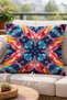 Modern Art Patterned Decorative Throw Pillow Cover Double-Sided 43X43 cm – Colorful Design Sofa Cushion Cover - 2