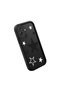 Samsung Galaxy A07 4g Compatible Black Silicone Case Shockproof with Camera Protection Star Patterned - 3