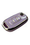 Lilac-Silver Key Case Cover for Renault Megane 4, Clio 5, Captur, Taliant, Express Compatible - 4