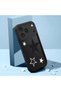 حافظة سيليكون سوداء متوافقة مع هاتف iPhone 17 Pro Max، مقاومة للصدمات مع حماية للكاميرا Star منقوش - 2