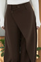 X Nurbeli Black Women's Button Closure Asymmetrical Design Palazzo Pants - 4