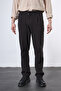 Elastic Waist Baggy Linen Trousers - 2