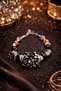 Black Obsidian - Orange Agate - Hematite Stone Handmade Bohemian Double Bracelet/Style, Stylish, Unique - 4