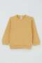 Baby Boy Pajama Set with Shoulder Patches, Tiny Geometric Shapes, 4 Months-1 Year, Mustard Yellow - 2