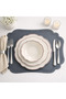 FABRICWORKS Leather Look Placemat set of 4– 30x45 cm Decorative Table Mat - 2