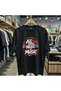 All You Nedd İs Music B Printed %100 P Cotton O Oversized Loose Fit Regular Fit Crew Neck T-Shirt