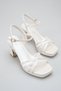 Platform Block Heel Lu Bridal Shoes – Stylish Evening Dress Wedding Shoes Buckled Above the Ankle Sandals I