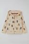 Baby Boy Tracksuit Set Cute Colorful Teddy Bear Patterned 9 Months-3 Years, Cream - 2