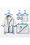 Cute Giraffe Embroidered Baby Bathrobe Set – 100% Cotton – Cotton – 4-Piece - 3