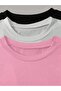 3-Piece Set 100% Cotton Oversized Basic T-Shirt Women's Comfortable Fit - 2
