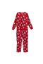 Men's Pajama Set, Red with Patterned Medium-Large