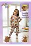 Capybara Pajama Set P Cotton Silvery Fabric