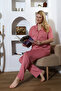 Pink Short Sleeve Maternity Pajama Set - 2