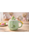 Cute Dinosaur Lid Ceramic Mug 500 ml – Mousse Design Coffee & Tea Cup with Straw