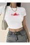 Women's Motor Rhythm Over-The-Top Baby Tee Combed Cotton Cropped T-Shirt