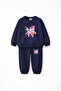 KPOP Demon Hunters Huntrix Rumi Mira Zoey Printed Oversized Unbrushed Girls' Sweatshirt and Pants Set
