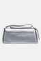 Light Gray Women's Shoulder Strap Bag Gold Buckled Stylish Model Women's Bag - 3