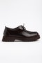 Women's Leather High-Sole Lace-Up Casual Shoes - 3