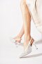Serfere full beaded v-neck evening dress for women Heeled Shoes satin