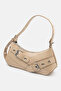 Women's Ten Leather-Look Retro Buckled Baguette Shoulder Bag - 2