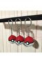 3-Piece Starter Set: Pokéball (Pokemon Ball) Keychain - 3D Design Bag and Key Accessory - 3