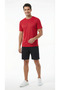 Men's Red Sports T-Shirt Pro+ Compression Breathable Sweat-Wicking Fabric Athletic - 7