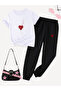 Kalip Printed Tshirt Top and Bottom Tracksuit Set