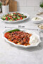 33X20 cm Melamine Kayık Plate Serving Plate Salad Appetizer Sauce Presentation Plate Double Alexander Plate 1 Piece - 2