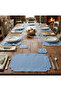 4-Piece Baroque Embroidered Service Set for 2 People (2 Pieces Placemat , 2 Pieces Service Napkins) - 3