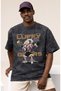 One Piece Monkey D. Luffy Fitness Bodybuilding Anime Printed Unisex Oversized Vintage Washed T-Shirt