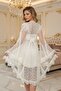 Silk I Satin Nightgown |   Lace Embroidered Luxury Robe Set |   Elegant Design - 4