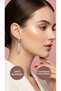 Women's Lightning Zircon Stone Pendant Anti-Allergic Stainless Steel Earrings