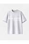Never Leave Me Printed White Tshirt
