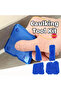 4PCS Blue 4pcs Silicone Glass Cement Scraper Sealant Grout Remover Tool Home Finishing Caulking Tool - 2