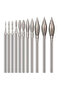 Diamond Grinding Burr, Olive Shape Stone Carving Bits For Rotary Tool (11 Pcs) - 6