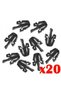 20x Grille Retainer Clips For Isuzu Replaces For Isuzu For Mazda For Toyota For Chevrolet Replace... - 8