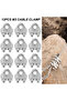 12pcs 12Pcs U Type M3 Cable Clamps 3mm Wire Rope Fixing Clip Stainless Steel U Bolts Saddle Fastener - 2