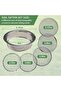 Soil Sieve Set Garden Soil Sifter Stainless Steel Mesh Sifter,Compost Sifter with 1,3,6,9,12mm Si... - 4