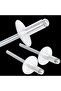 135 Pcs/Aluminum Blind Rivets for Large Flanges, Blind Rivet Clips, Aluminum Cap Rivets, Aluminum...