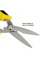 1pcs Industrial Scissors 8 Inch Multi-Purpose Shears Stainless Steel Blades with Orange Black Han... - 3